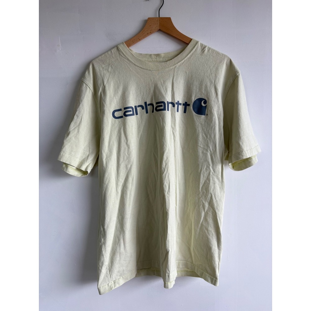 Carhartt Mens Loose Fit Graphic T-Shirt Pale Yellow K195 G68 Large